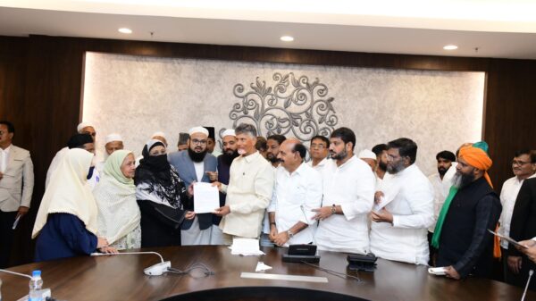 Muslim Delegation Seeks Support from Andhra CM Naidu, Cites Waqf Amendment as “Major Threat” to Community