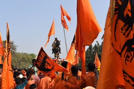 Gulal Sprinkled at Eidgah in Telangana During Shivaji Jayanti, Sparks Tension