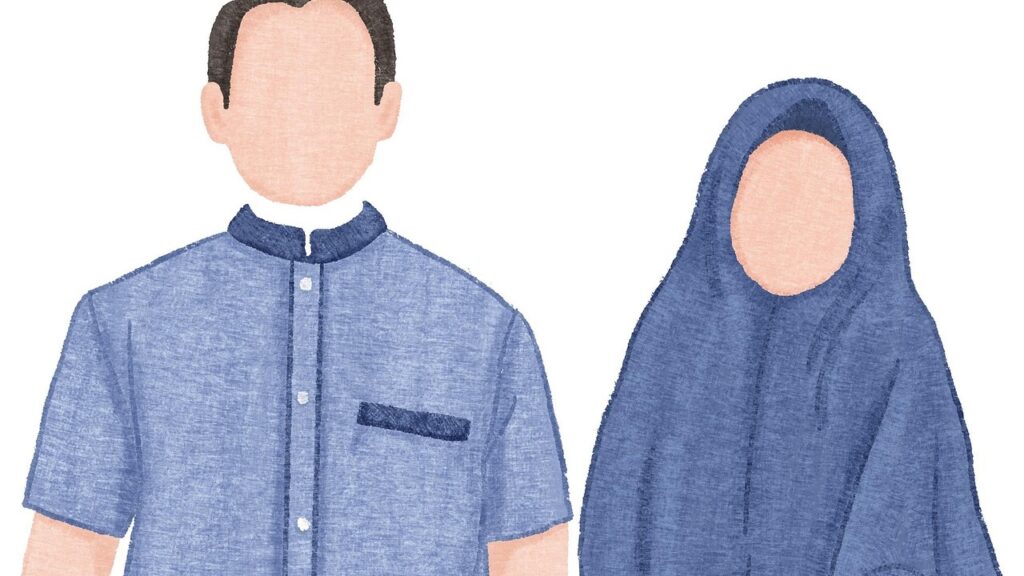muslim couple wedding