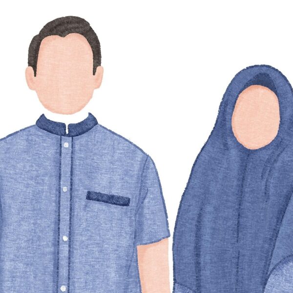 muslim couple wedding