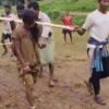 Odisha Tribal couple plough