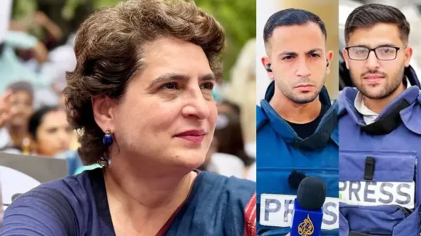 Priyanka Gandhi Gaza journalist