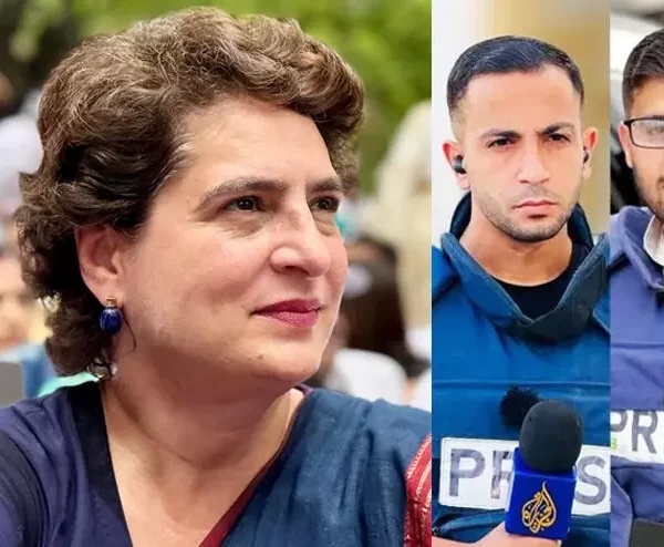 Priyanka Gandhi Gaza journalist
