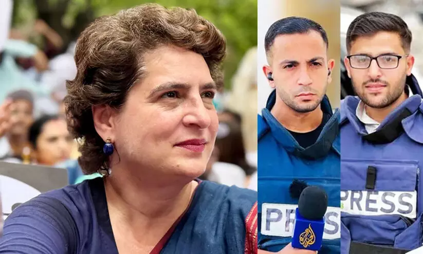 Priyanka Gandhi Gaza journalist