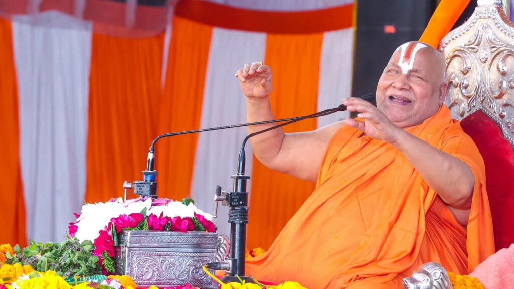 “Scrap SC/ST Act”: Jagadguru Rambhadracharya Sparks Row, Attacks Opposition for Skipping Ayodhya Temple Visit