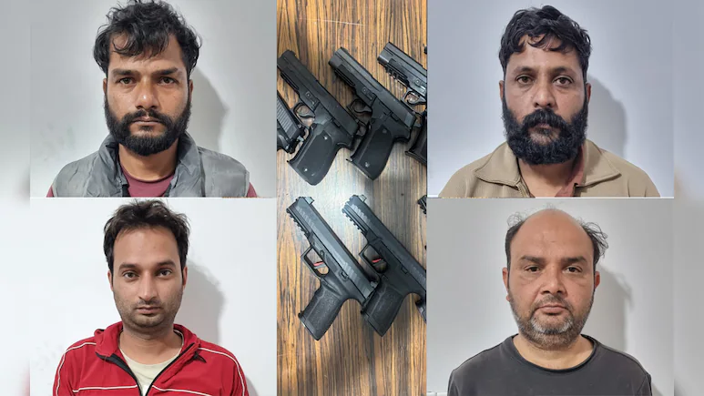 isi Delhi Crime Branch Busts ISI-Linked Arms Network; Ajay, Mandeep, Dalvinder & Rohan Arrested