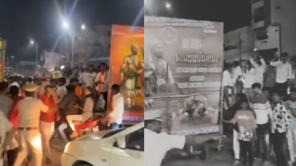 Tension at Amberpet After Slogans Raised During Shivaji Jayanti Procession Near Jama Masjid 6 Tension at Amberpet After Slogans Raised During Shivaji Jayanti Procession Near Jama Masjid