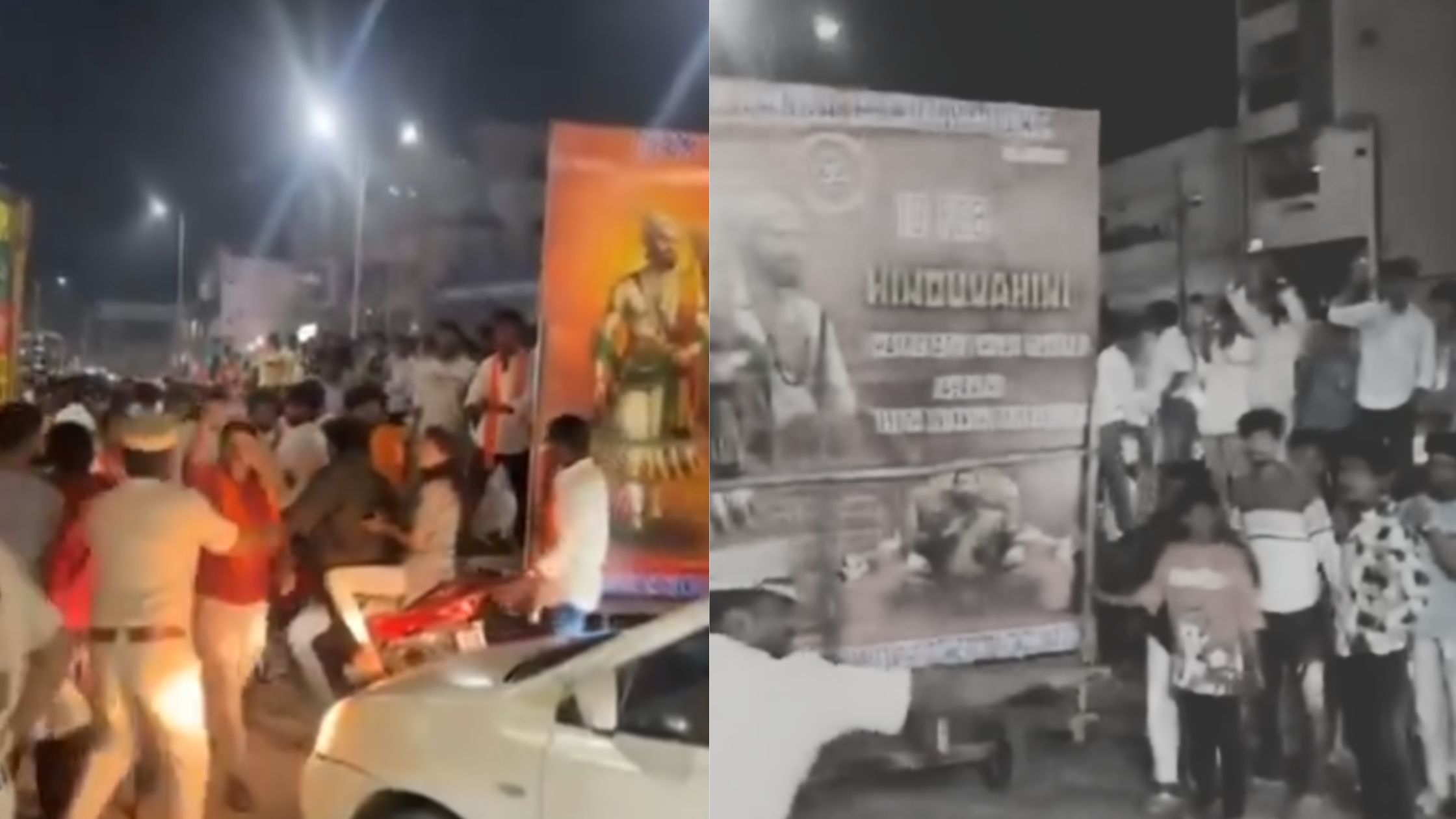 Tension at Amberpet After Slogans Raised During Shivaji Jayanti Procession Near Jama Masjid