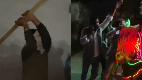 A Dalit wedding procession was allegedly attacked in Sunana village, Aligarh, after a dispute over a DJ song led to stone pelting and vandalism.