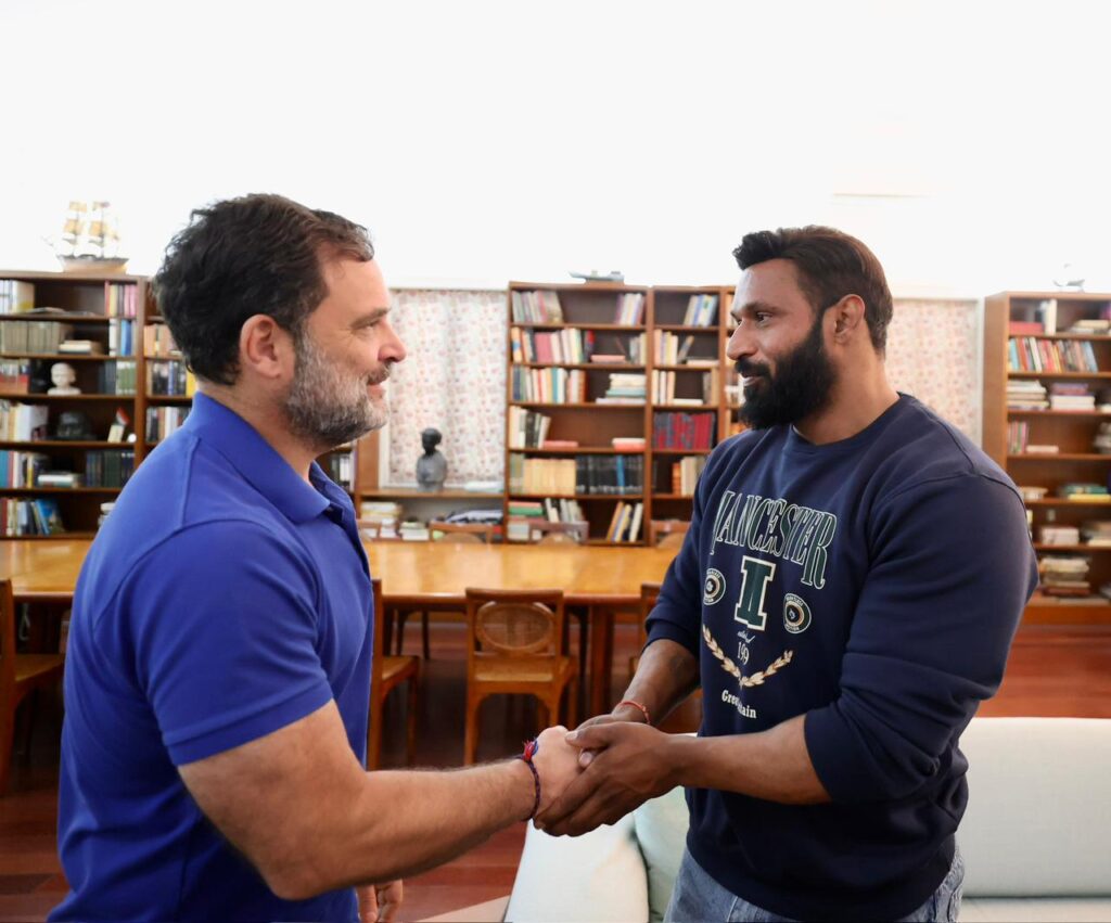 Rahul Gandhi Meets ‘Mohammad Deepak,’ Praises Courage After Kotdwar Incident 59 Rahul Gandhi met Uttarakhand gym owner Deepak Kumar, who protected a 70-year-old Muslim shopkeeper from Bajrang Dal activists in Kotdwar.