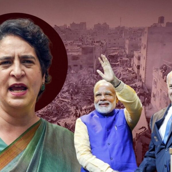 Priyanka Gandhi urges PM Modi to raise the Gaza crisis during his Knesset address.