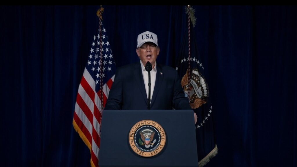 President Donald Trump confirms major US military strikes on Iran alongside Israel, citing imminent threats from the Iranian regime.