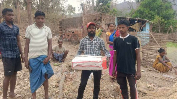 A tribal man in Jharkhand carried his newborn's body in a cardboard box from a hospital after no ambulance or mortuary vehicle was arranged for him.