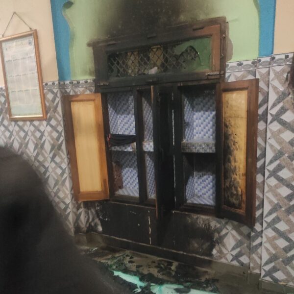 The Tikri Brahmin mosque in Palwal was set ablaze at 1.25 am on March 10. Imam Zuber and three others in Itikaf raised the alarm.