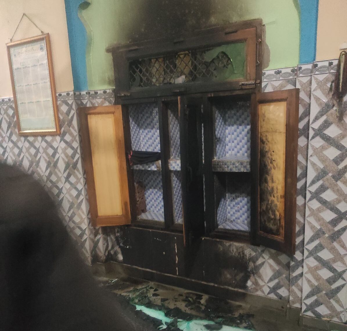 The Tikri Brahmin mosque in Palwal was set ablaze at 1.25 am on March 10. Imam Zuber and three others in Itikaf raised the alarm.