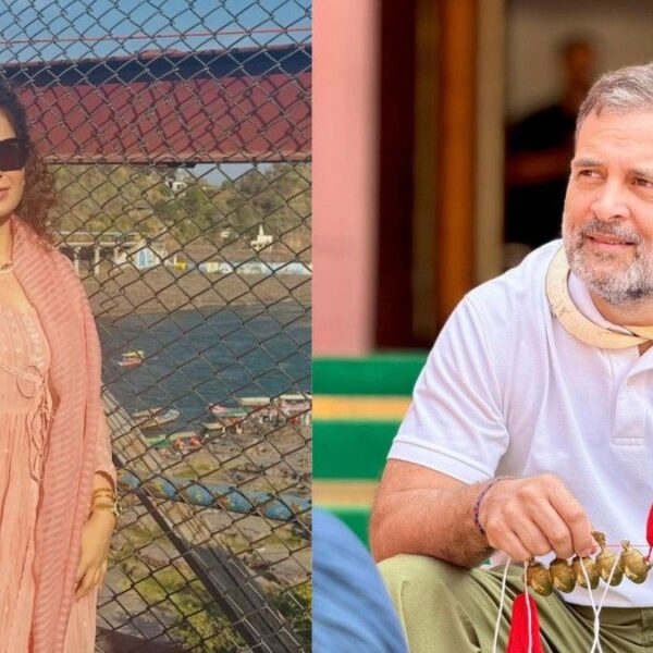 BJP MP Kangana Ranaut calls Rahul Gandhi a “tapori,” alleging his behaviour makes women uncomfortable.