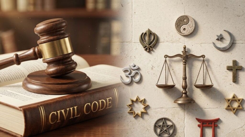 The Gujarat Assembly passed the Uniform Civil Code (UCC) Bill 2026, introducing uniform rules for marriage, divorce, inheritance, and live-in relationships.