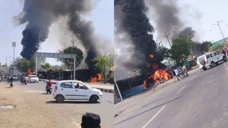 Ahmedabad Tension After Hindu Man Killed in Motorcycle Dispute; Shops Set Ablaze