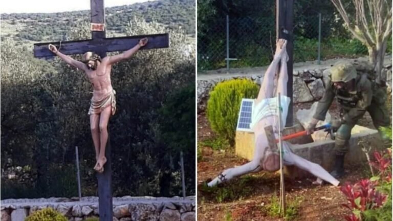 Israel Soldier Smashing Jesus Statue in Lebanon Sparks Outrage; Christian Leaders Condemn ‘Desecration’