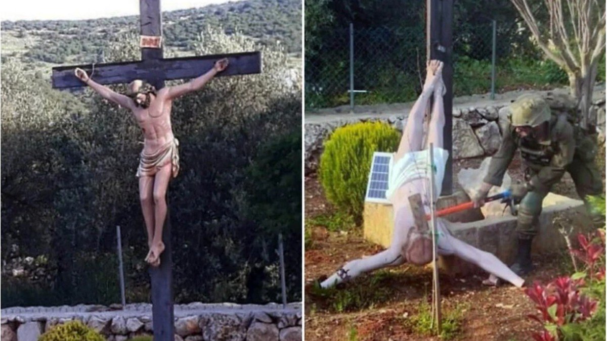 Israel confirms probe after a soldier allegedly smashed a Jesus statue in Lebanon, drawing global condemnation and official apology.
