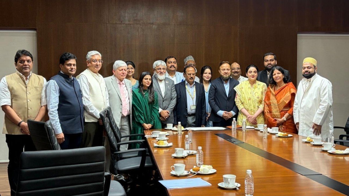 NSA Ajit Doval engages Muslim professionals, stresses unity, equal opportunity, and dialogue.
