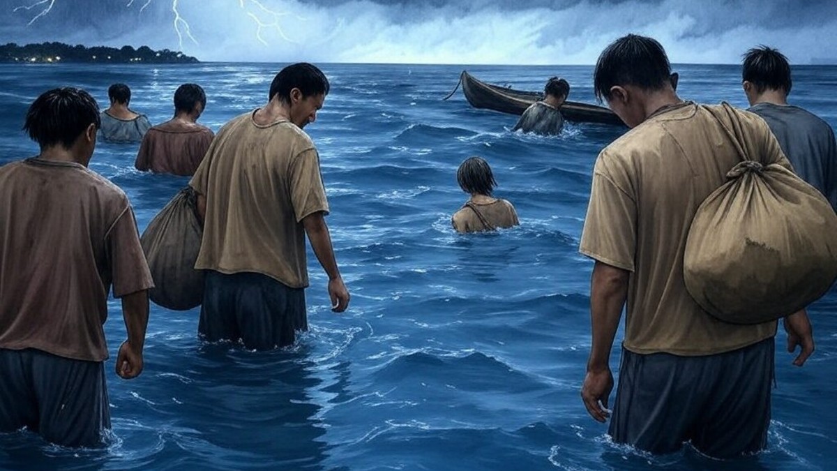 More than 250 Rohingya refugees and Bangladeshis are feared missing after an overcrowded boat sank in the Andaman Sea.