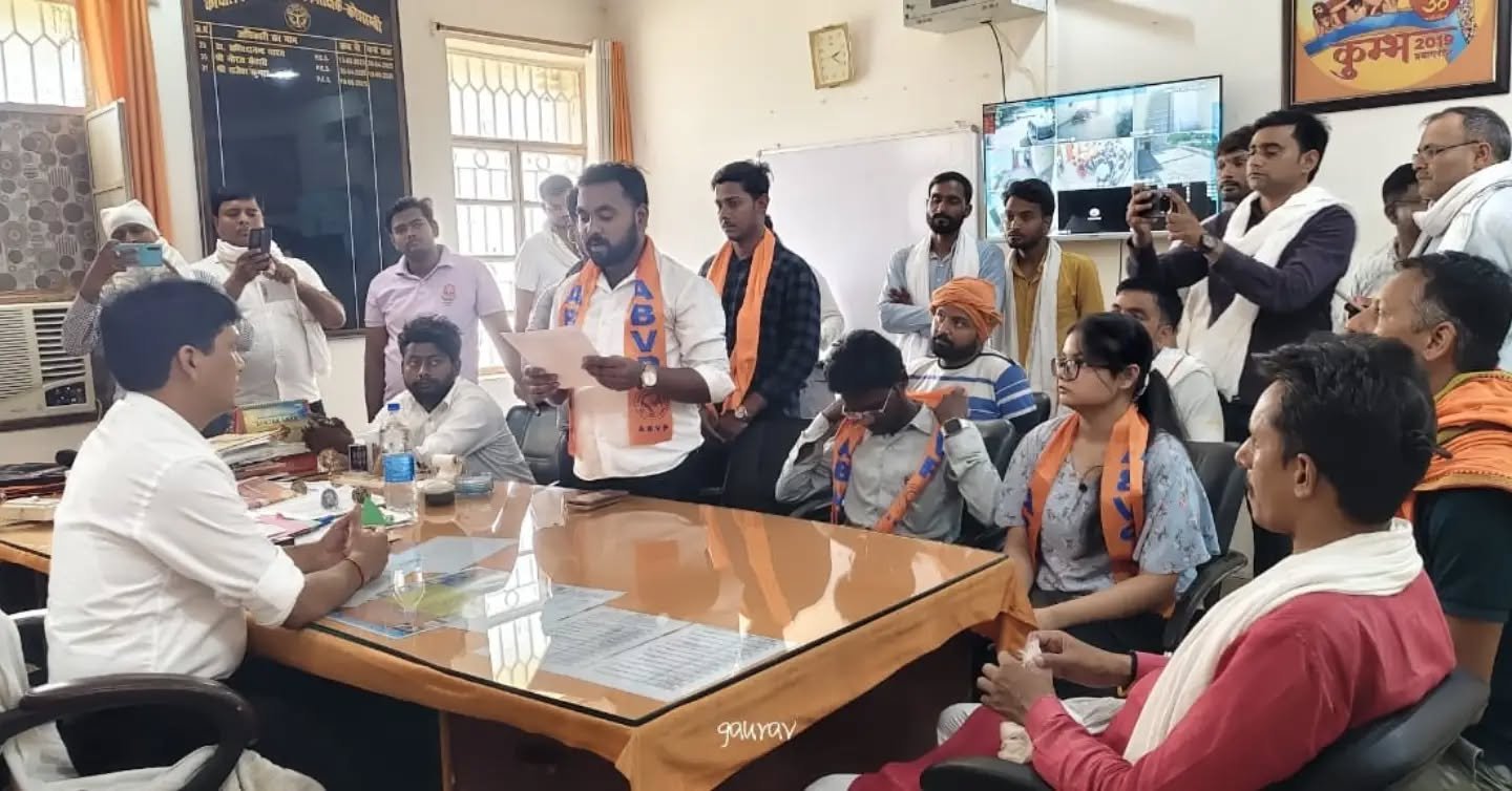 ABVP Accuses Urdu Lecturer of Harassment, Forced Religious Practices at UP Govt College in Kaushambi