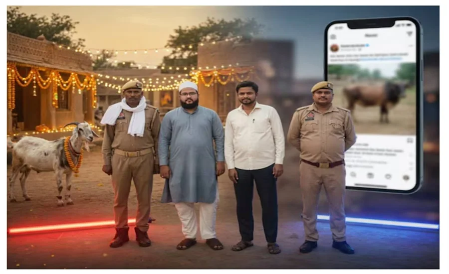 UP Police Detain Two Muslim Men in Fatehpur Over Bakrid WhatsApp Status Featuring Cow Image