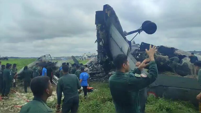 IAF AN-32 Transport Aircraft Crashes During Landing at Assam’s Jorhat Airbase; Fire Breaks Out