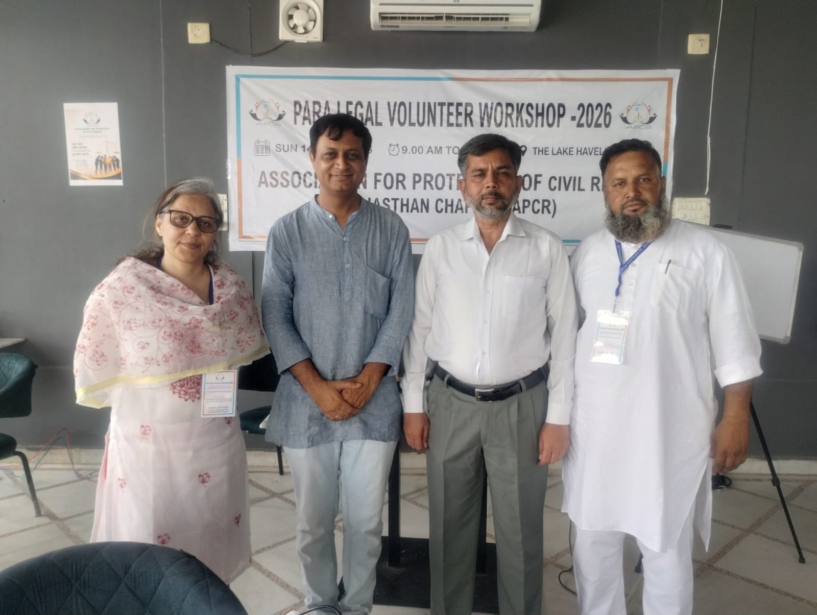 APCR Rajasthan Holds Para-Legal Volunteers Workshop in Udaipur to Promote Legal Awareness and Justice