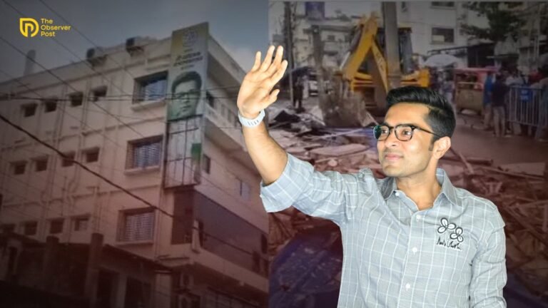 TMC MP Abhishek Banerjee’s Party Office Demolished in West Bengal Over Alleged Building Rule Violations