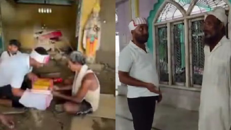 Assam Muslim Man Helps Clean Flood-Hit Temples, Namghars And Mosques, Supplies Gita And Quran