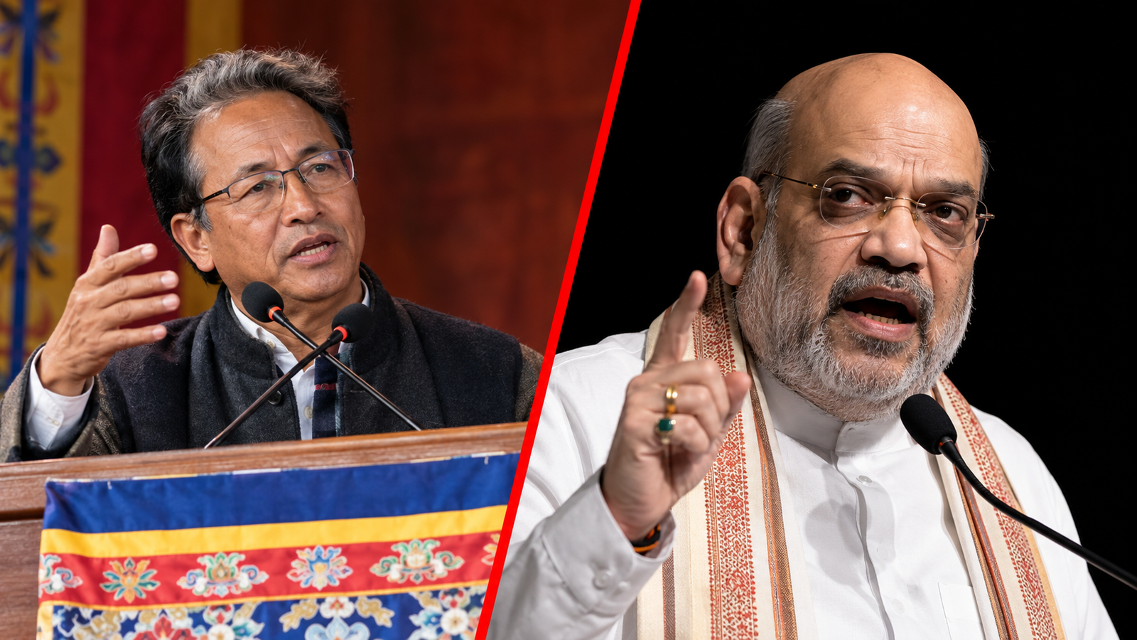Leh Firing Amit Shah