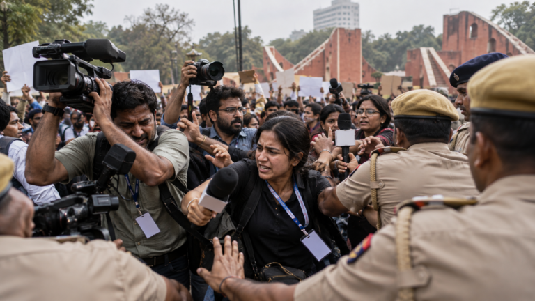 Reporters Manhandled at Jantar Mantar Protest, Press Club Seeks Apology