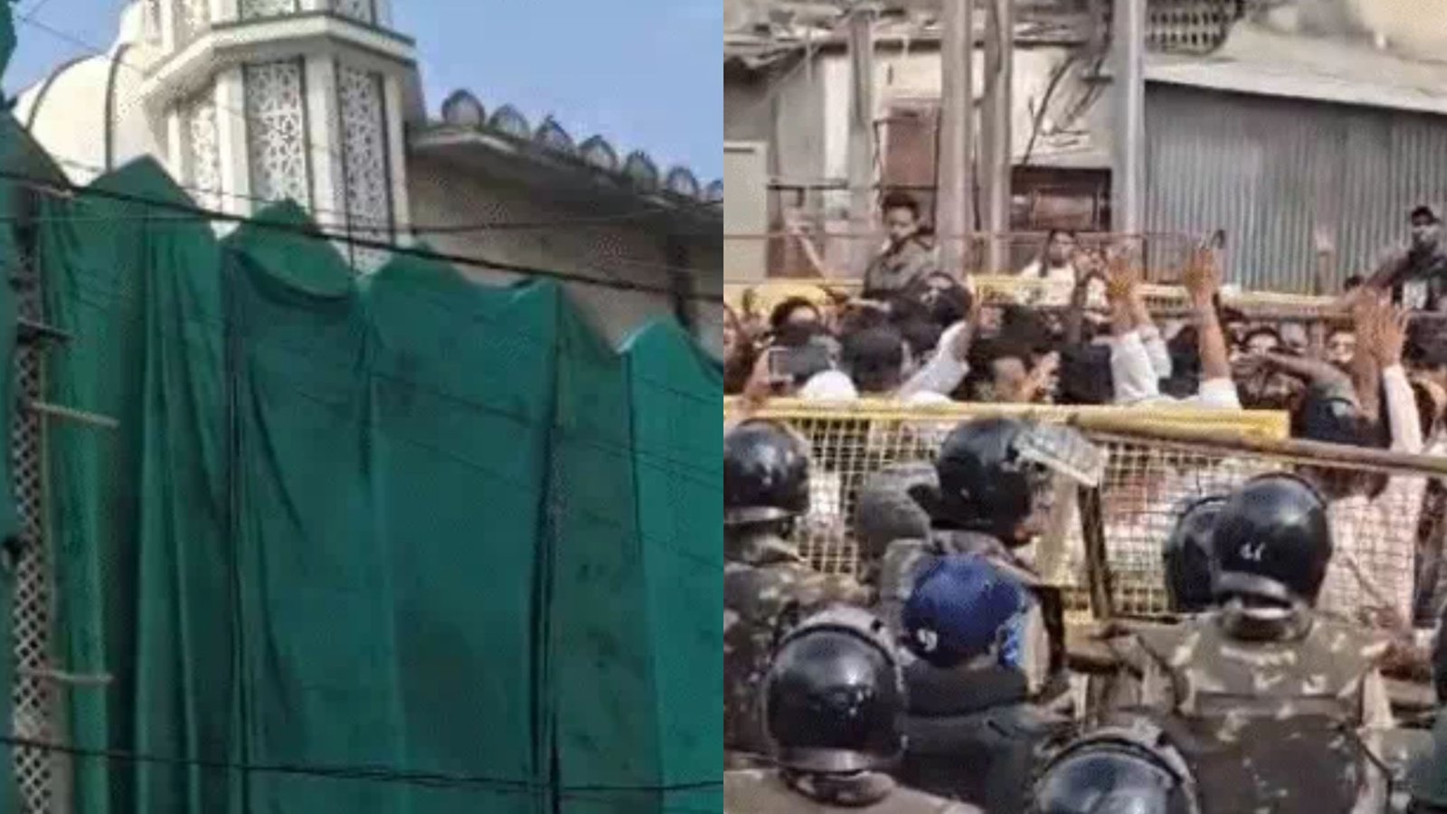Ujjain Shahi Masjid Protest Turns Tense, Police Fire Tear Gas