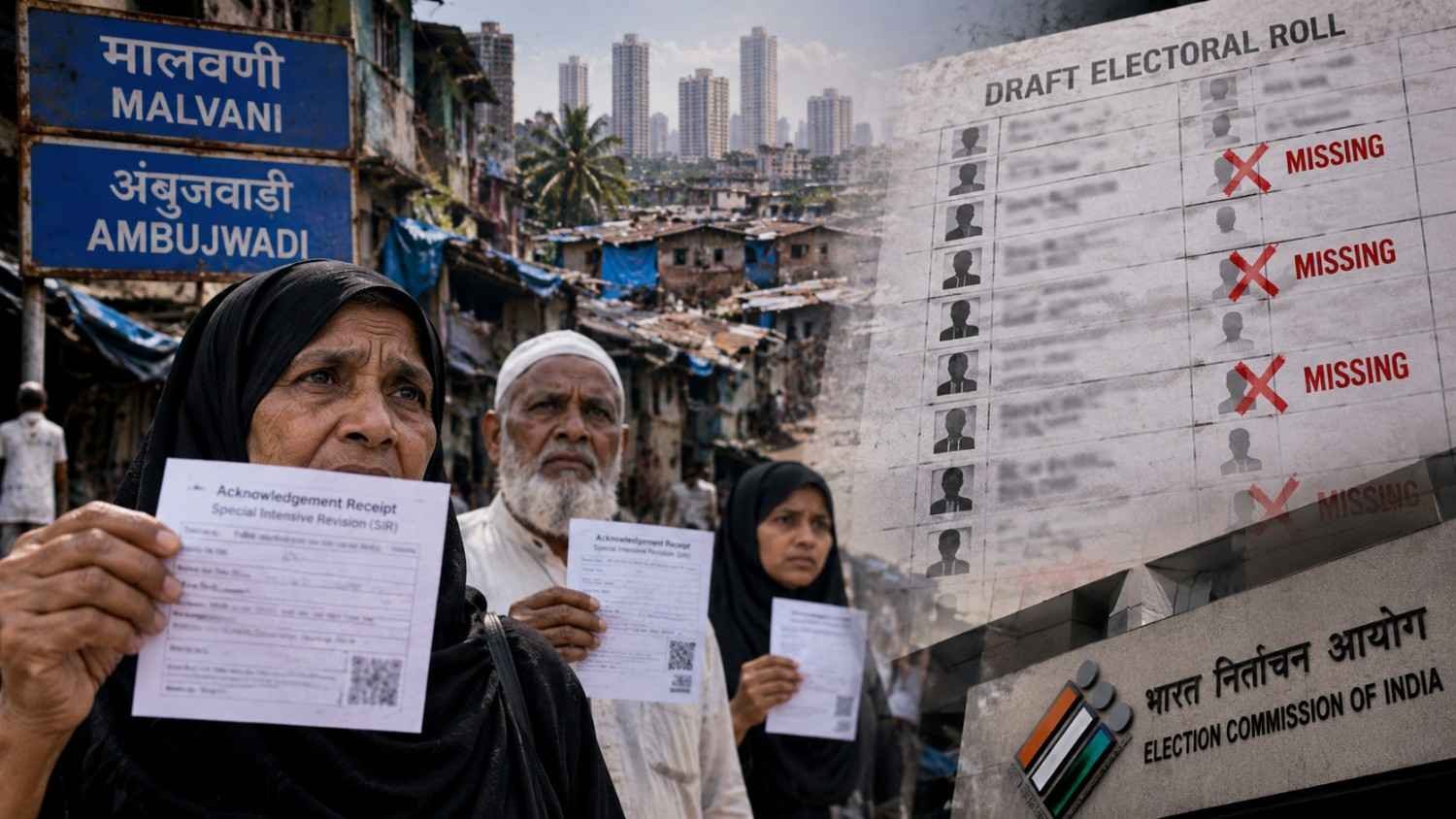 Muslim Voters in Mumbai’s Malvani, Ambujwadi Slums Missing From Draft Electoral Roll