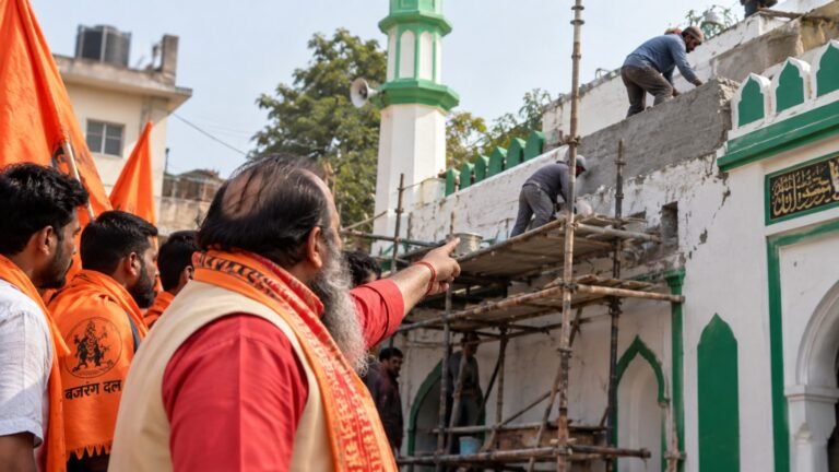 Bajrang Dal Stops Repair Work at Dehradun Mosque, Alleges Encroachment; Mosque Body Says It Was Fixing Roof Leak