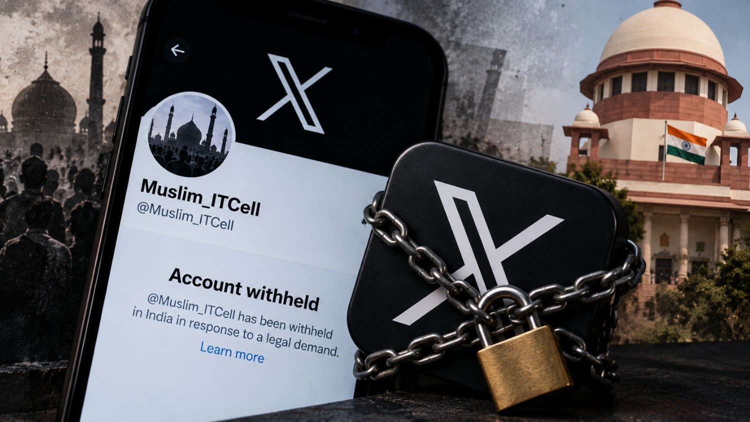 X Withholds @Muslim_ITCell, Account Highlighting Minority Issues, in India After Reported Blocking Order