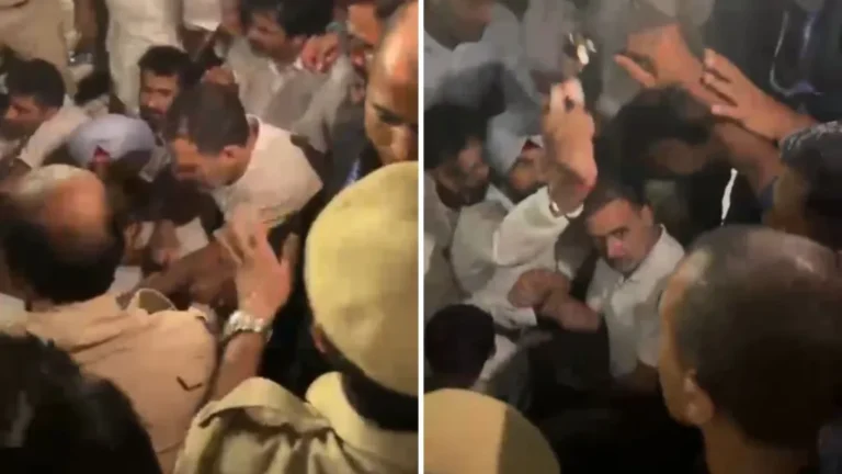 Rahul Gandhi, Priyanka Gandhi Detained After Hours Long Protest at Akashvani Bhawan